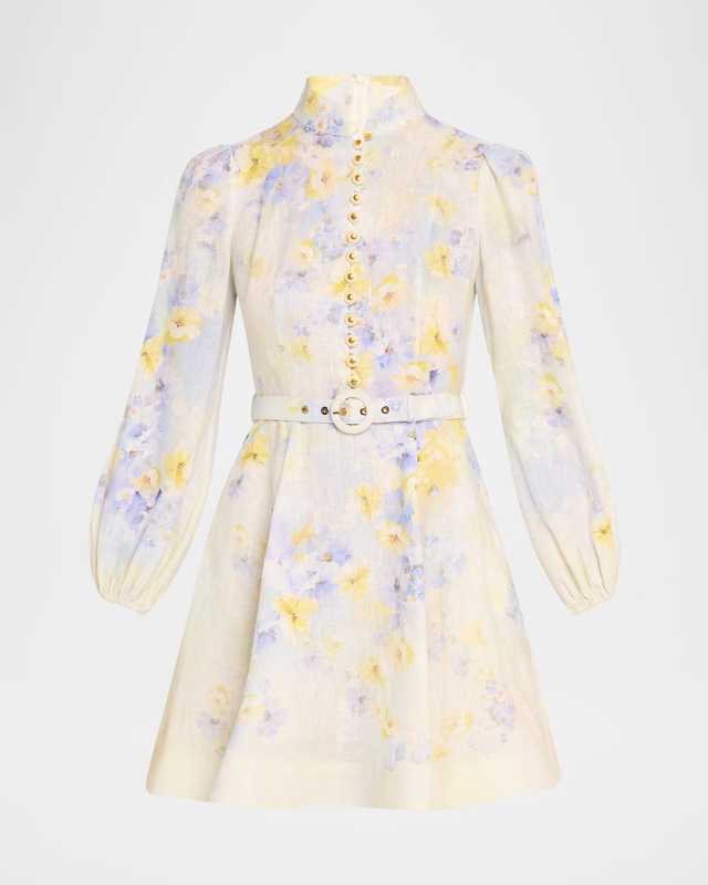 Crush Buttoned Mini Dress